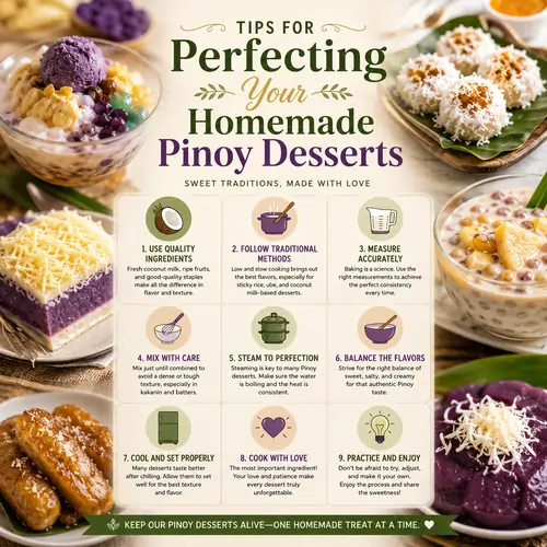 Tips for Perfecting Your Homemade Pinoy Desserts
